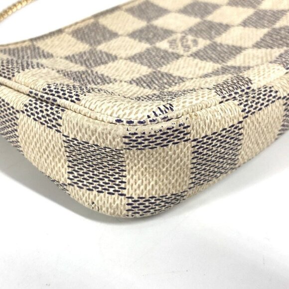 LOUIS VUITTON N58010 Damier Azur Mini PochetteAccessoires Pouch Hand Bag - Picture 3 of 11